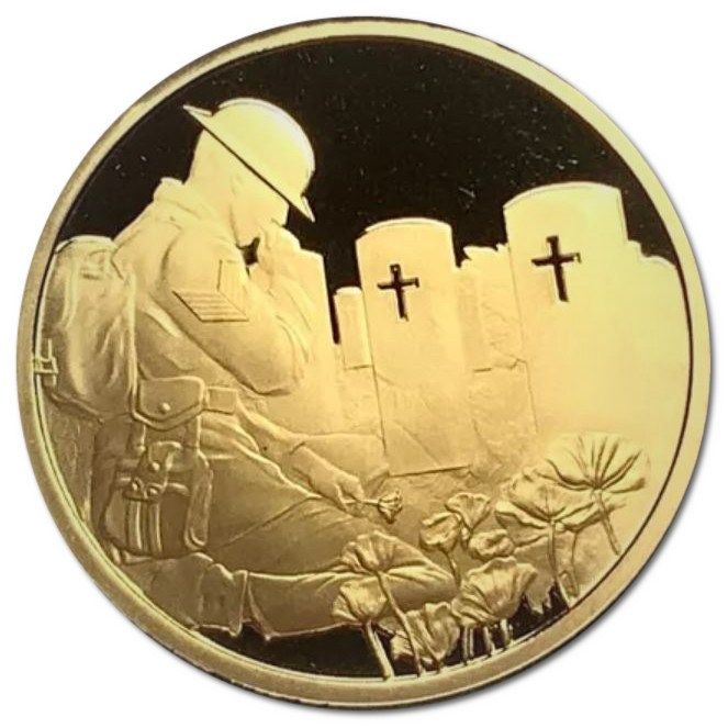 Gibraltar 2 Crowns - Elizabeth II Remembrance Day