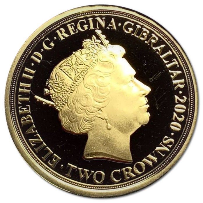 Gibraltar 2 Crowns - Elizabeth II Unknown Warrior obverse