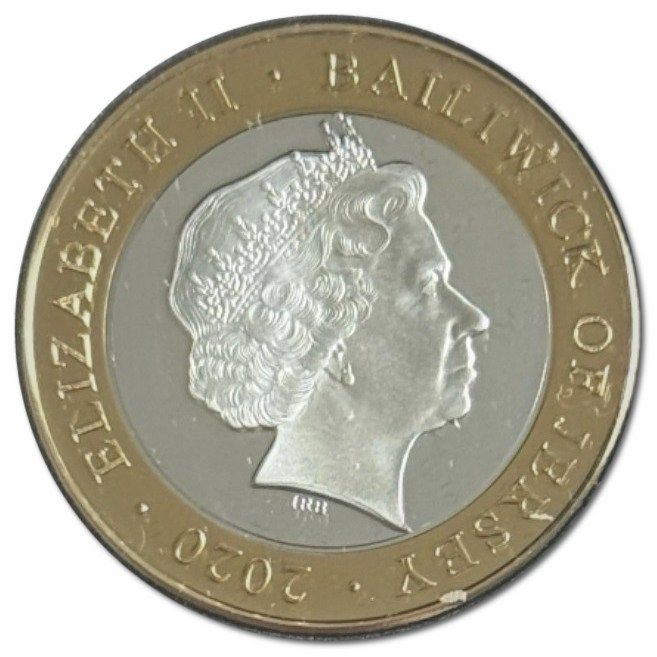 Jersey 2 Pounds Sandringham House 150th Anniversary; Silver Proof obverse