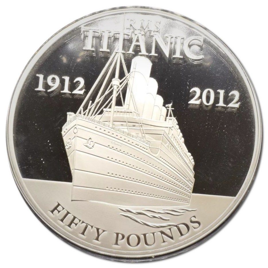 Jersey 50 Pounds - Elizabeth II Titanic Centenary reverse