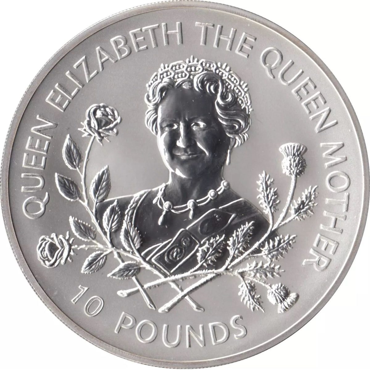 Guernsey 10 Pounds - Elizabeth II The Queen Mother