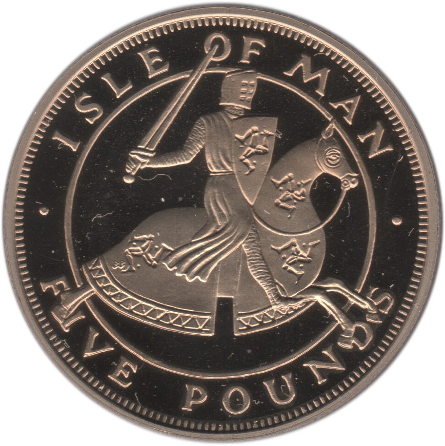 Isle of Man 5 Pounds - Elizabeth II Quincentenary of the College of Arms