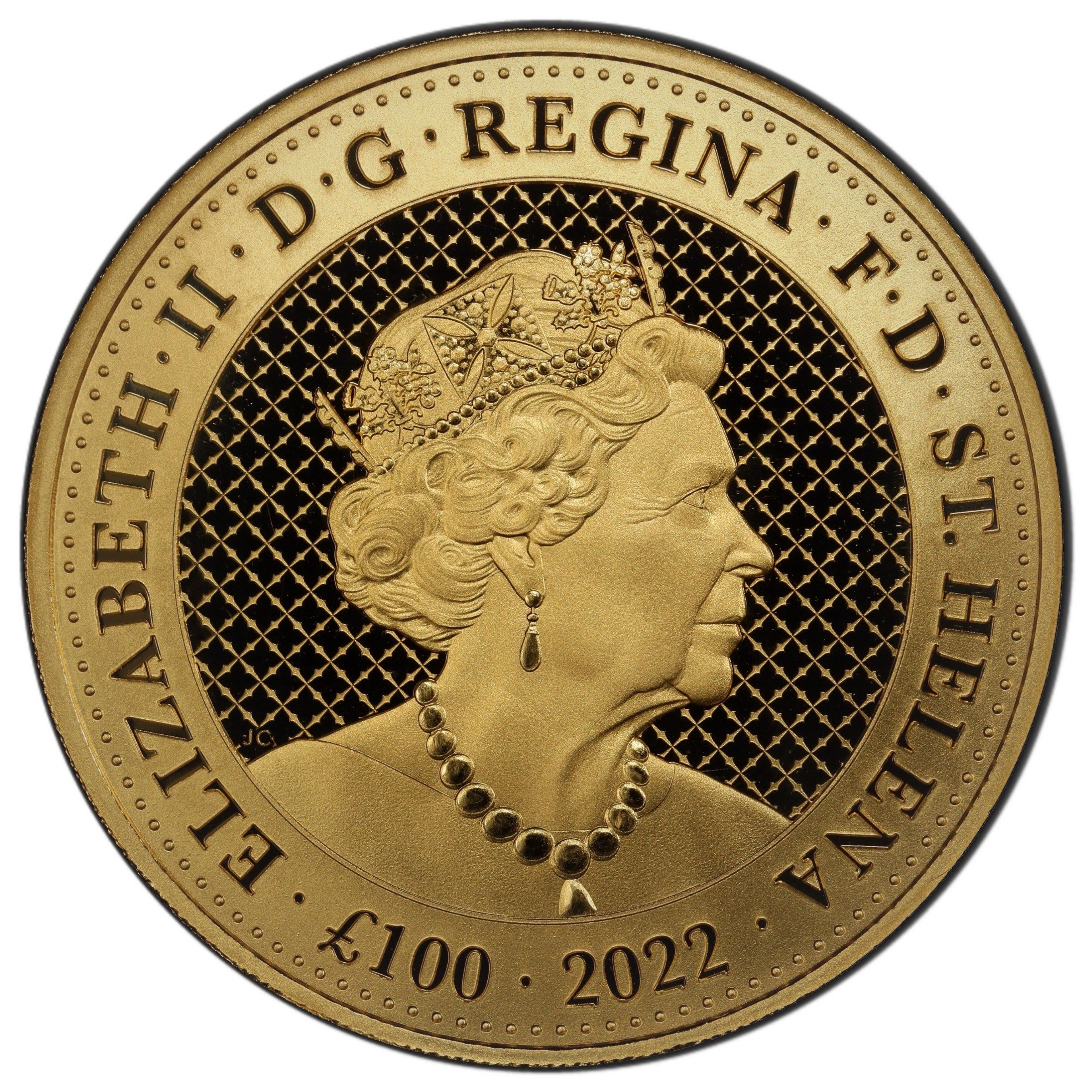 Saint Helena 100 Pounds - Elizabeth II India Wildlife - Cobra obverse