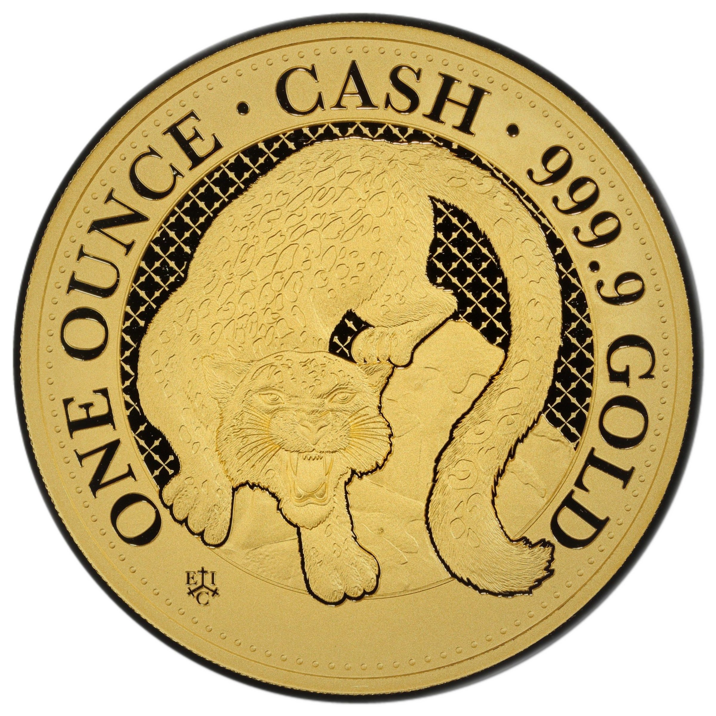 Saint Helena 100 Pounds - Charles III India Wildlife - Snow Leopard reverse