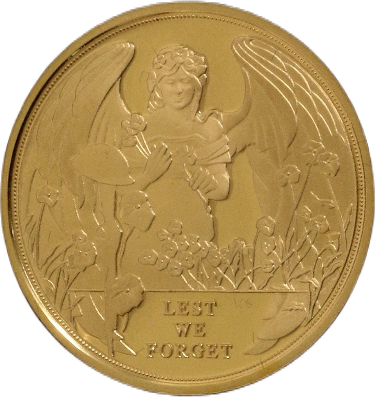 Gibraltar 1 Sovereign - Elizabeth II Lest we forget; Gold Proof