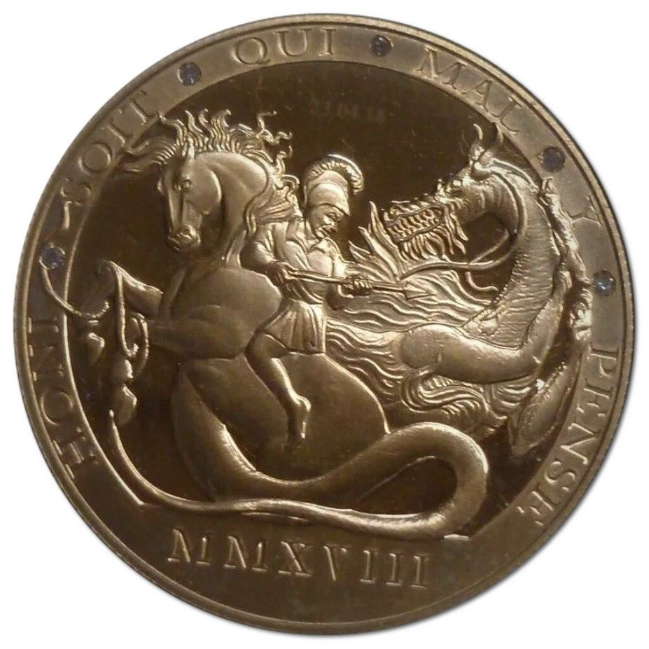 Gibraltar 5 Sovereigns - Elizabeth II Saint George and the Dragon