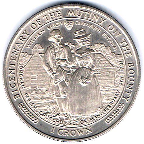 Isle of Man 1 Crown - Elizabeth II Mutiny on the Bounty