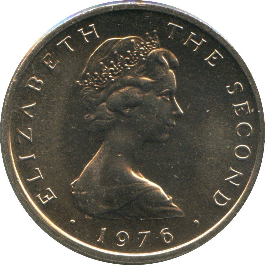 Isle of Man 10 Pence - Elizabeth II Triskelion on map obverse