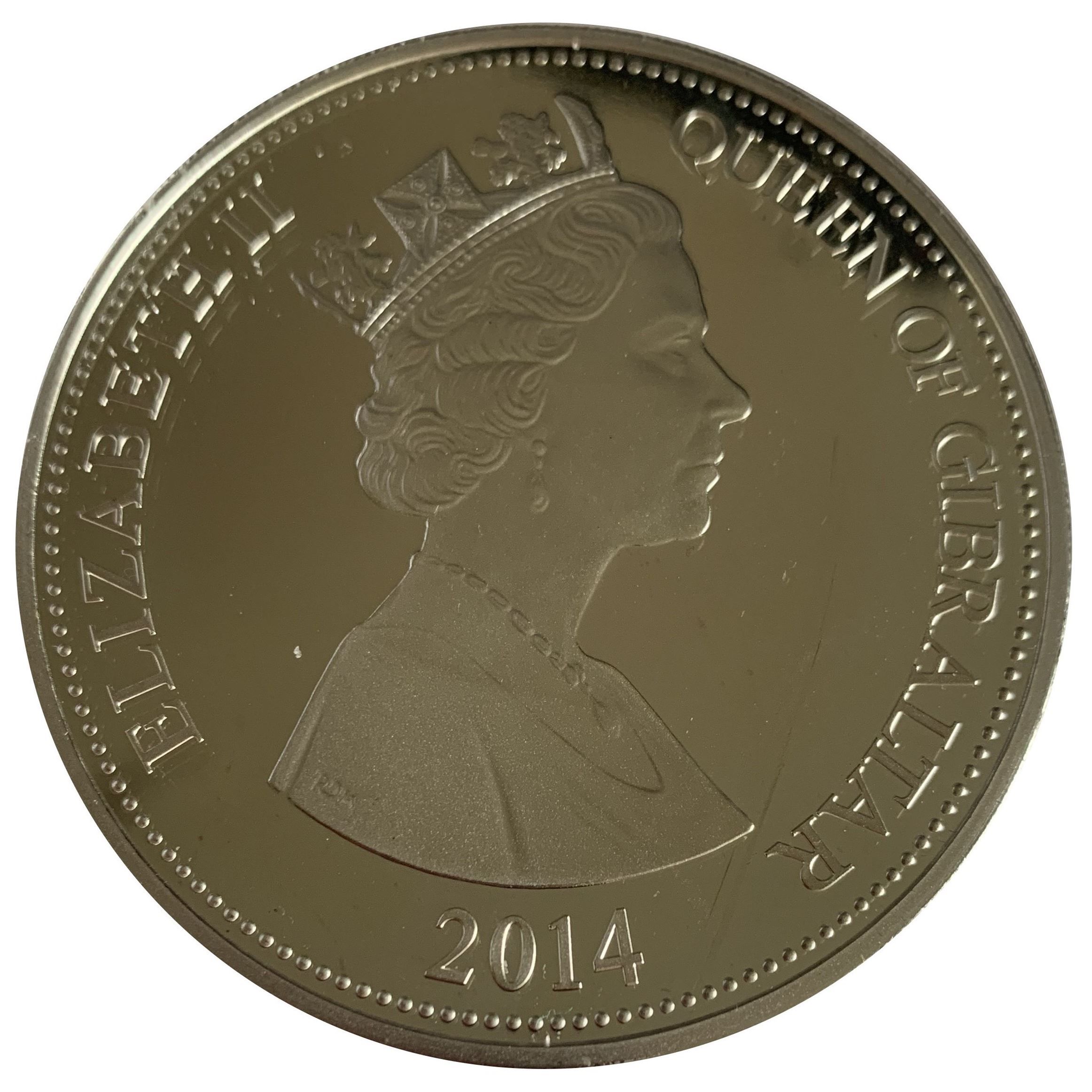 Gibraltar 10 Pounds - Elizabeth II 88th Birthday obverse