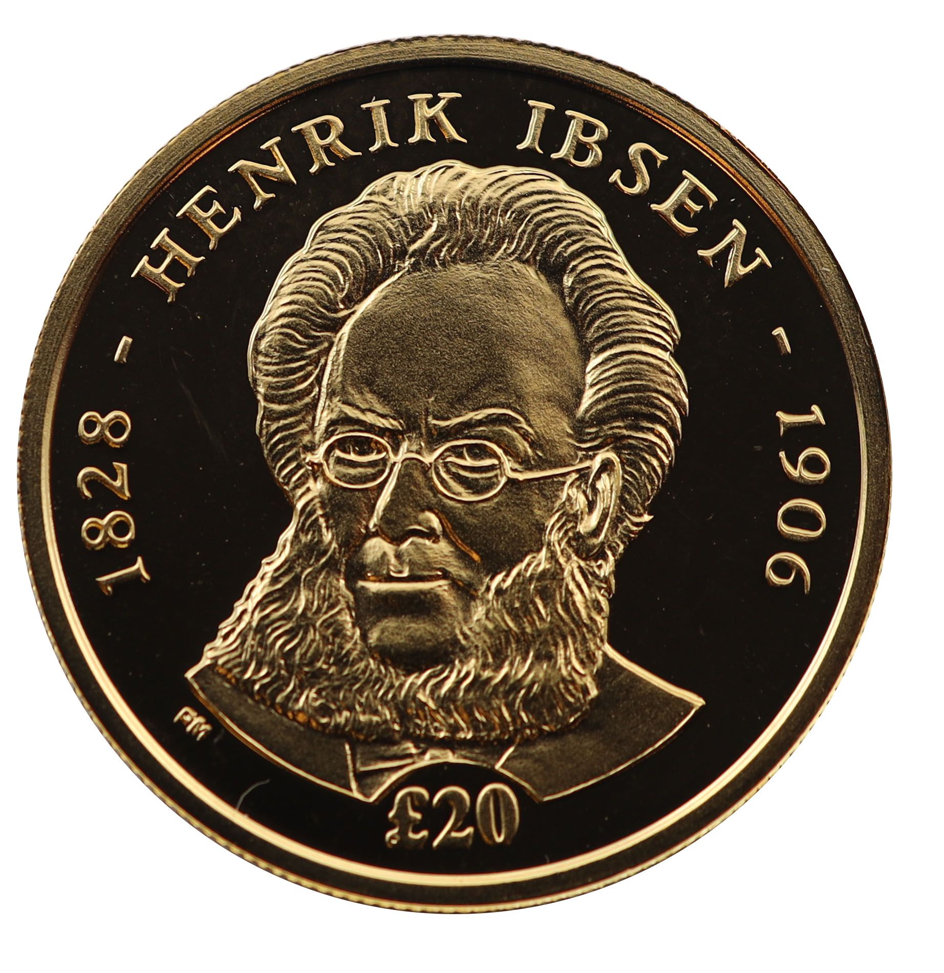 South Georgia and the South Sandwich Islands 20 Pounds - Elizabeth II Henrik Ibsen