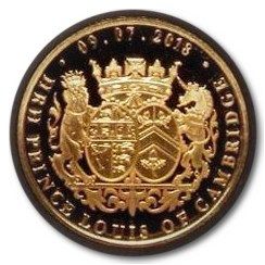 Gibraltar 1 Sovereign - Elizabeth II Royal Christening