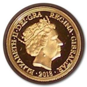 Gibraltar 1 Sovereign - Elizabeth II Royal Wedding obverse