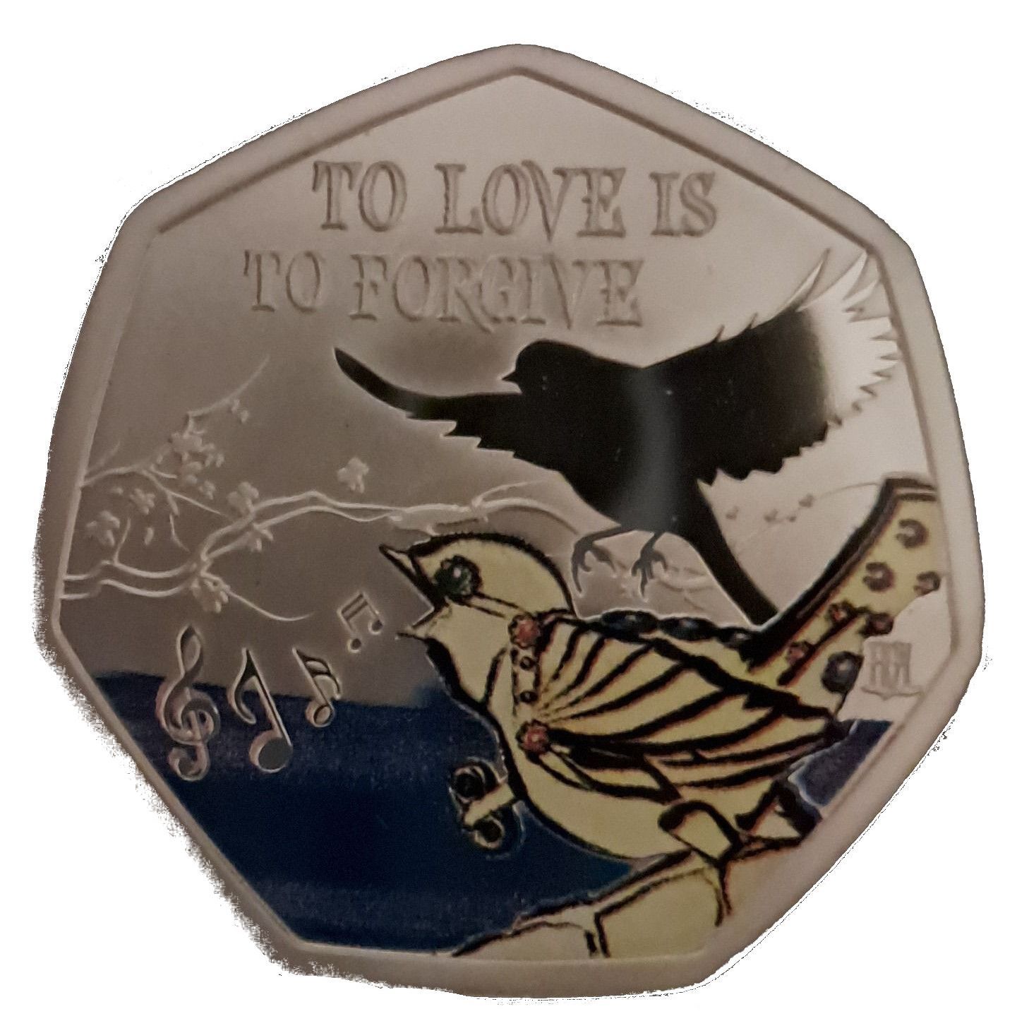 Ascension Island 50 Pence - Elizabeth II Hans Christian Andersen - Nightingale