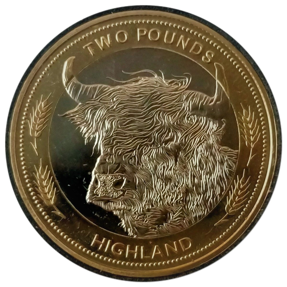 Jersey 2 Pounds - Charles III Heritage Breeds - Highland; Mule with doubled value