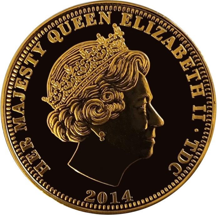 Tristan da Cunha 1 Crown - Elizabeth II The Lone Soldier obverse