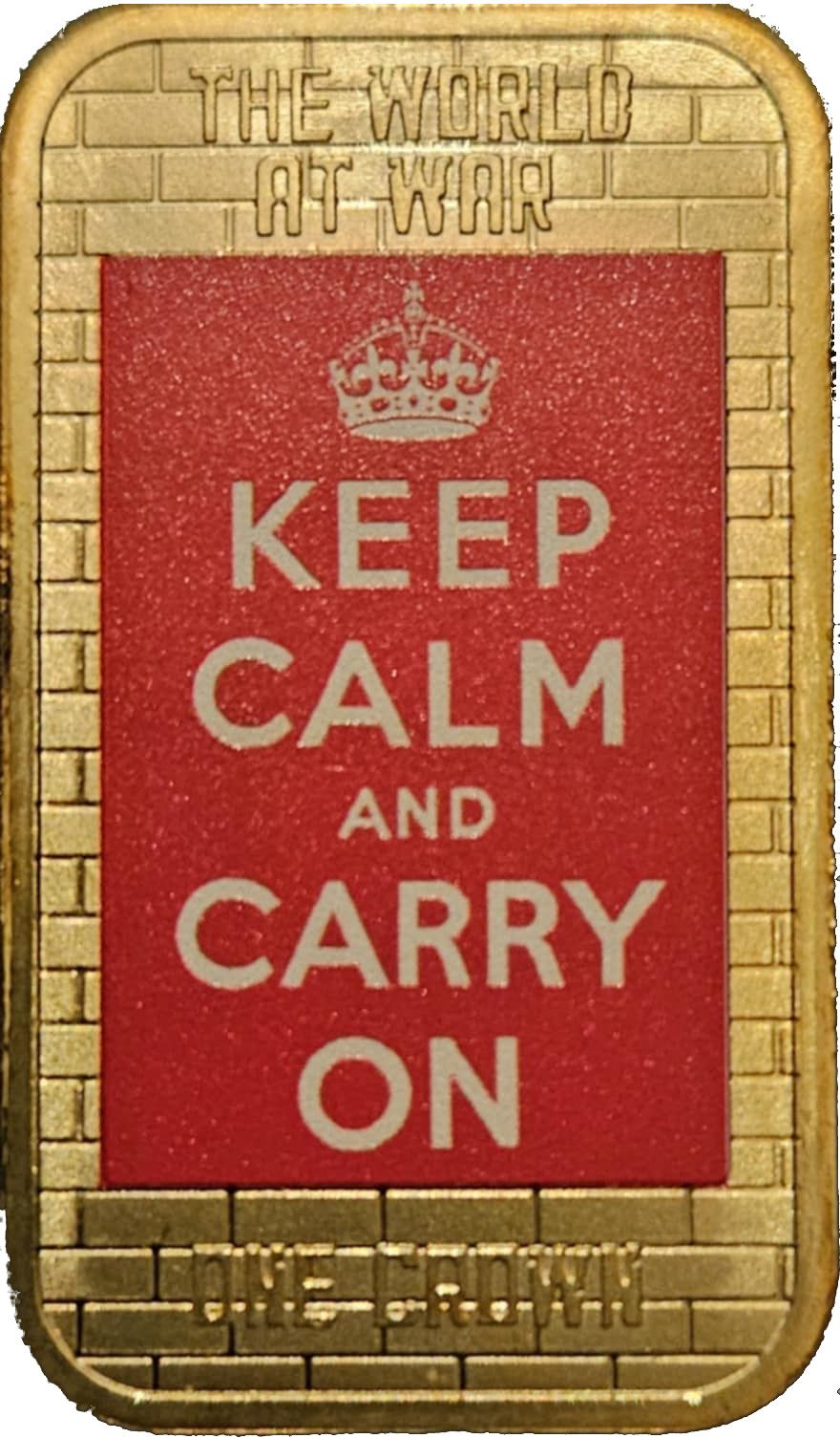 Tristan da Cunha 1 Crown - Elizabeth II WWI Posters - Keep Calm And Carry On reverse