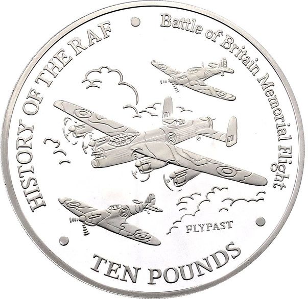 Gibraltar 10 Pounds - Elizabeth II History of the RAF - Flypast
