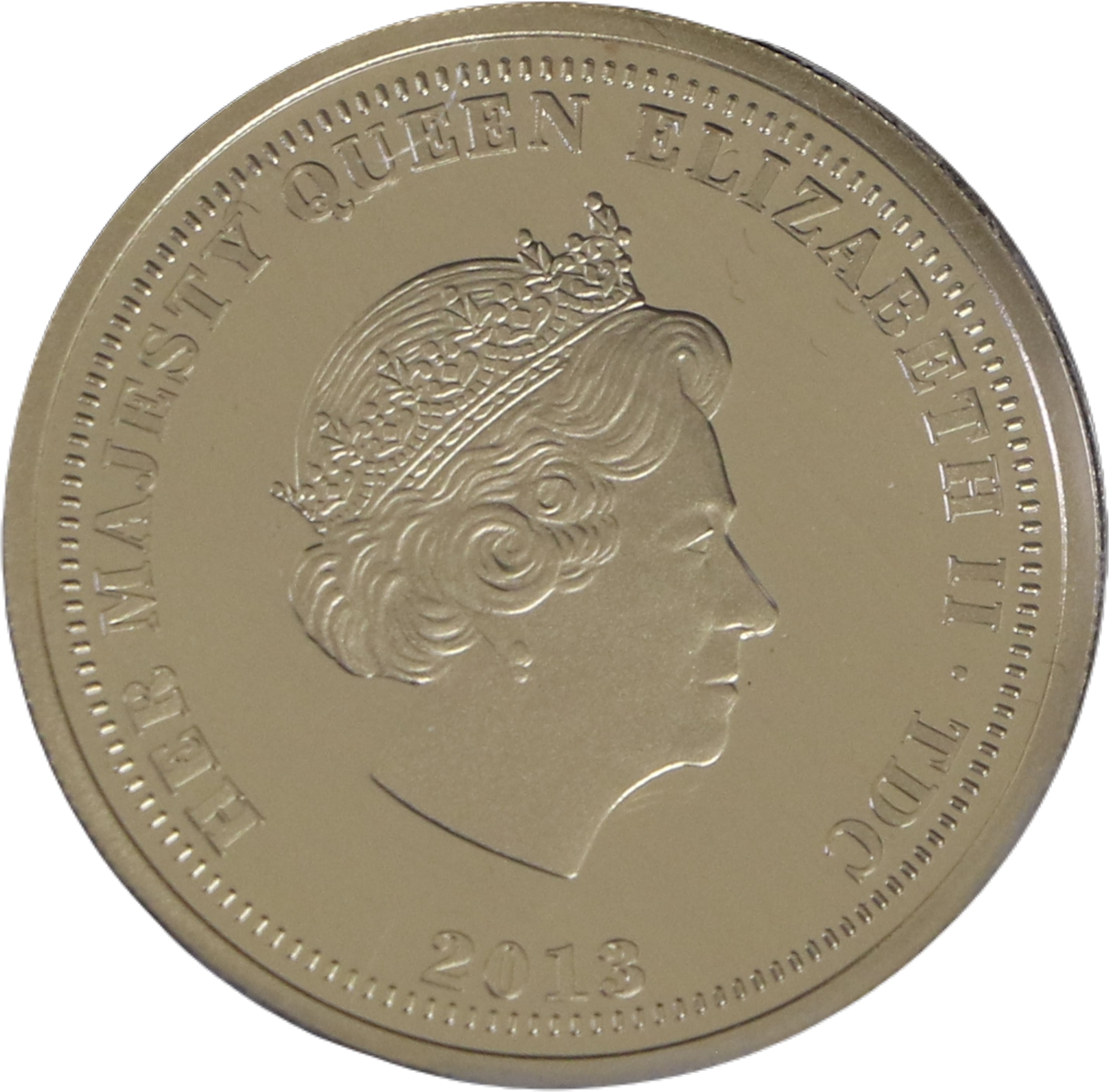 Tristan da Cunha 1 Sovereign - Elizabeth II Birth of Prince George of Wales obverse