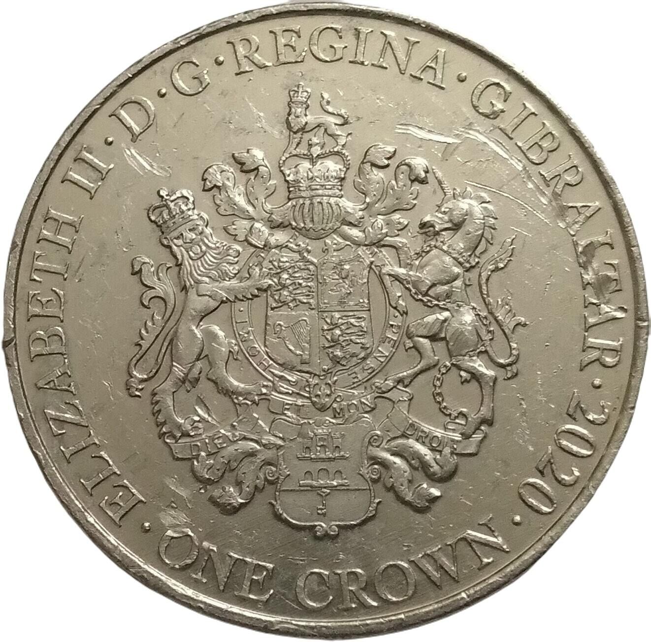 Gibraltar 1 Crown - Elizabeth II Let us remember obverse