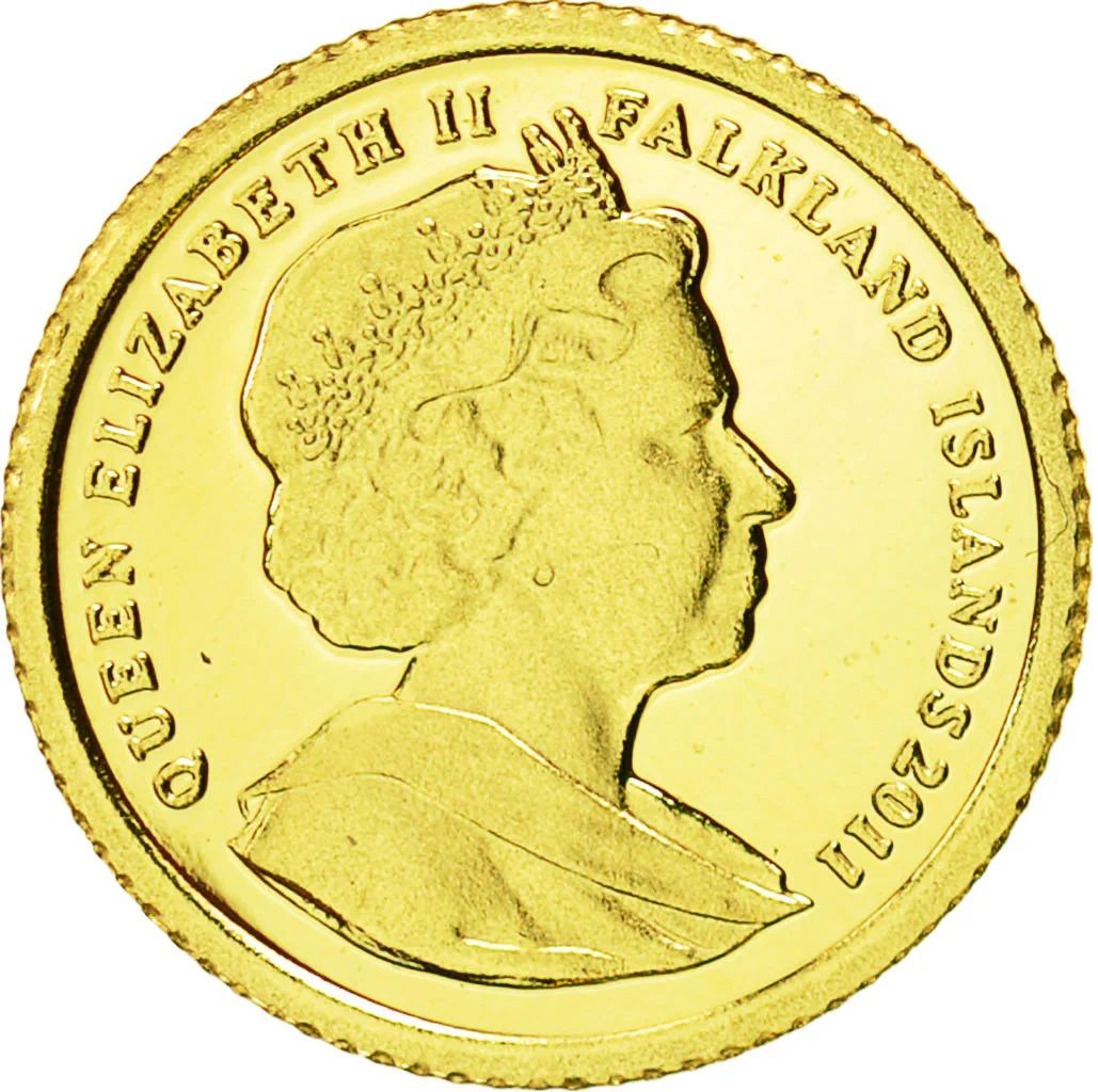Falkland Islands 1/64 Crown - Elizabeth II Royal Wedding obverse