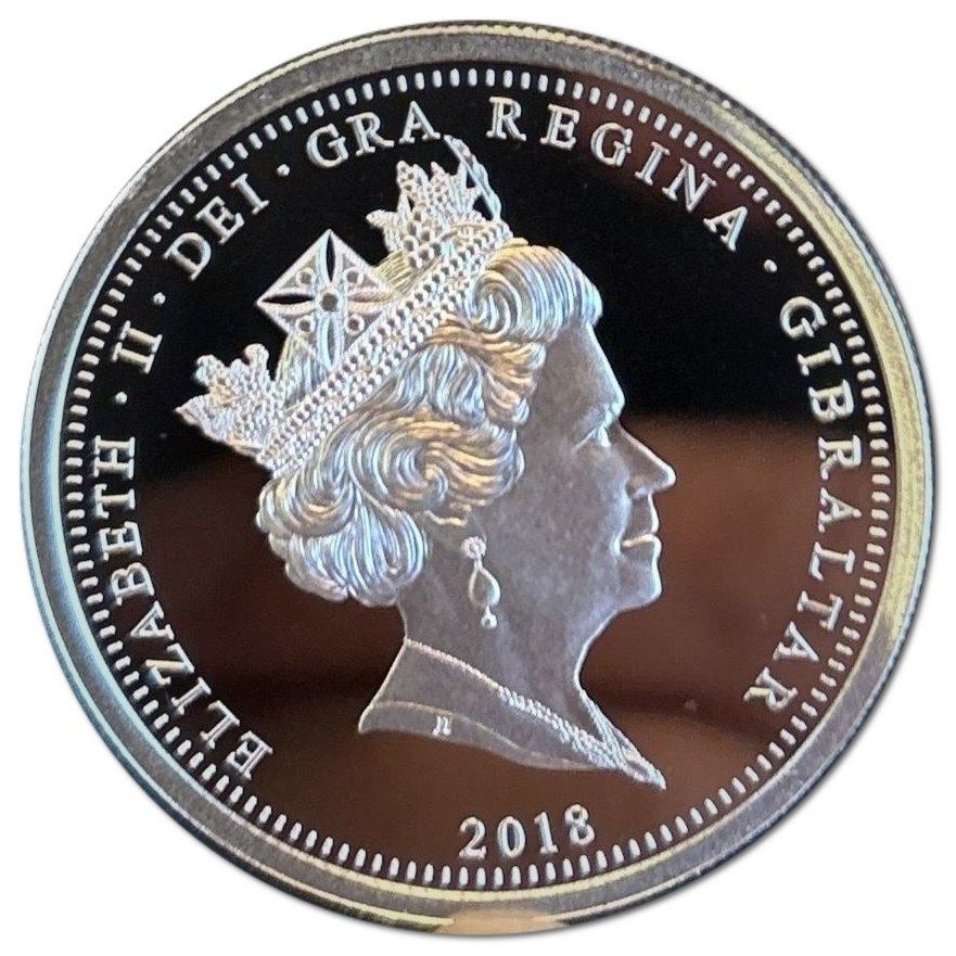 Gibraltar 1 Crown - Elizabeth II Victoria Cross obverse
