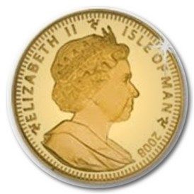 Isle of Man 1/25 Crown - Elizabeth II Tutankhamun - Scarab obverse