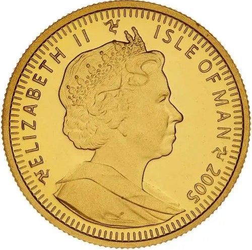 Isle of Man ⅒ Crown - Elizabeth II Himalayan Cat obverse