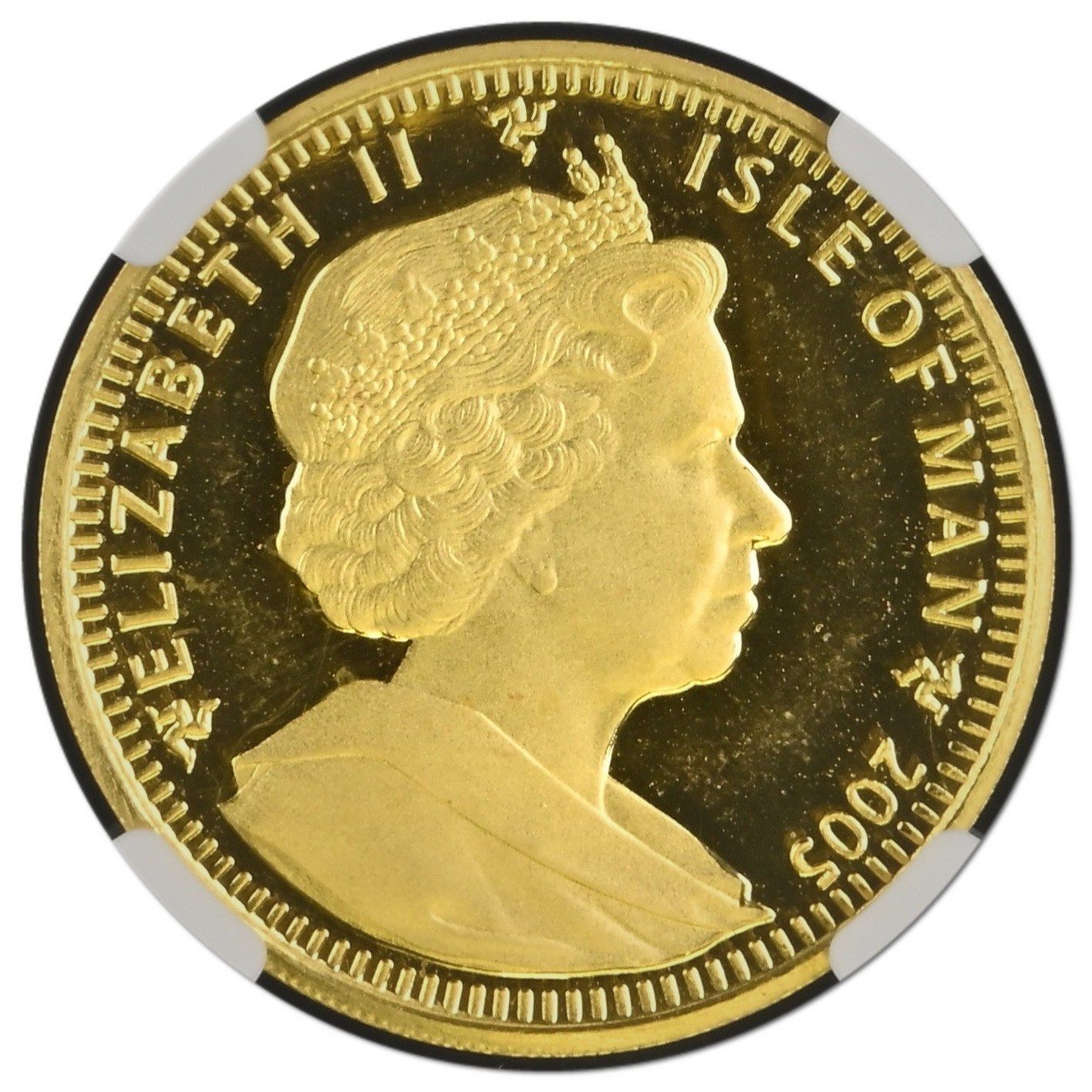 Isle of Man ½ Crown - Elizabeth II Himalayan Cat obverse