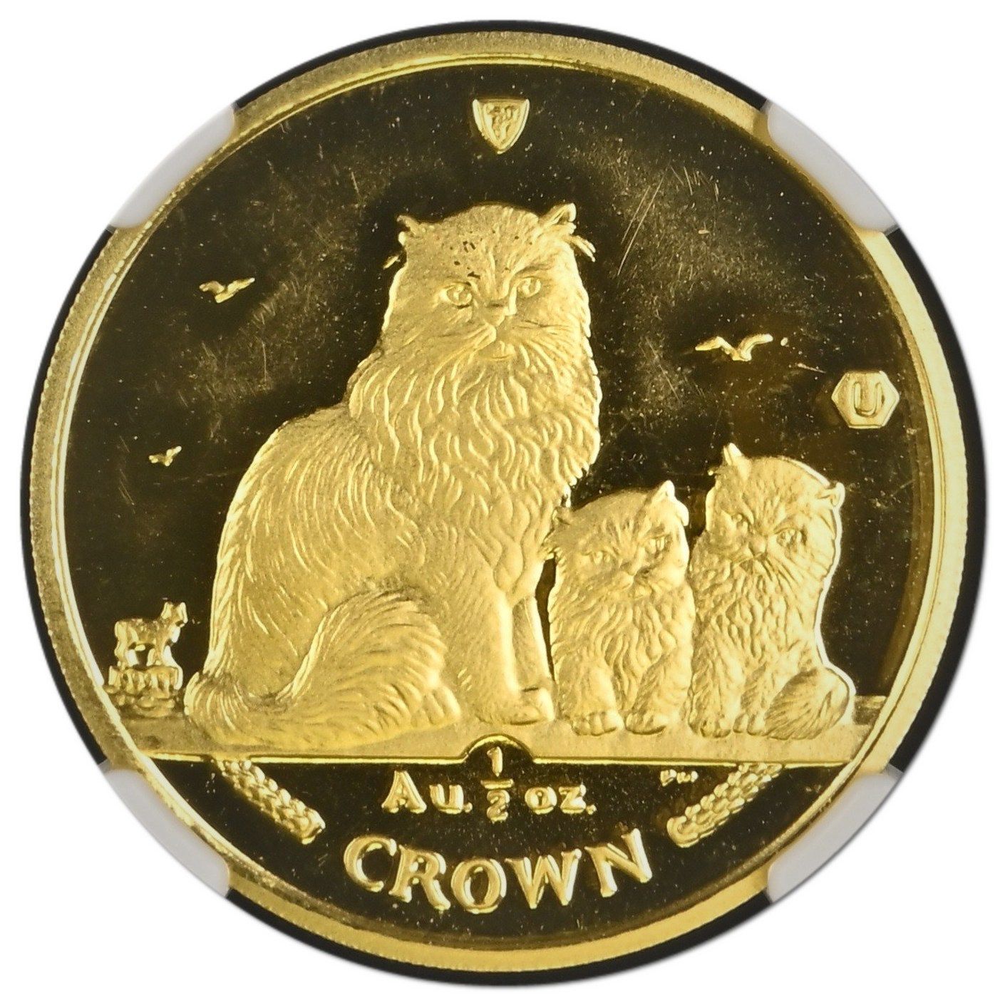 Isle of Man ½ Crown - Elizabeth II Himalayan Cat