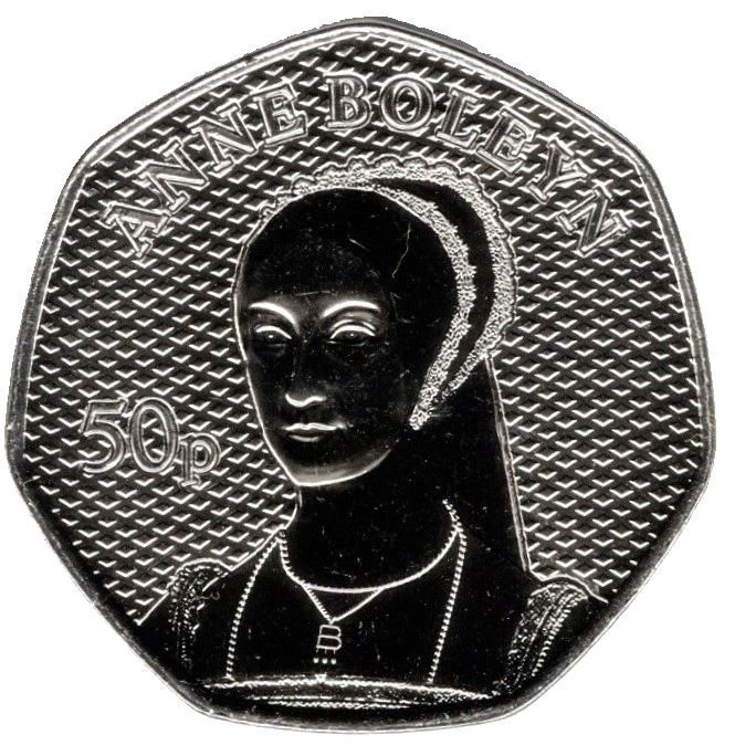 Guernsey 50 Pence - Charles III Anne Boleyn