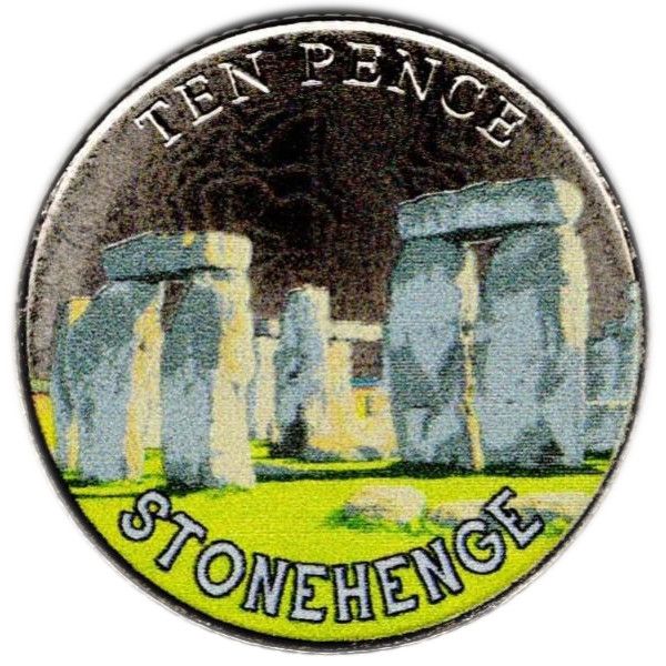 Isle of Man 10 Pence - Charles III Stonehenge reverse