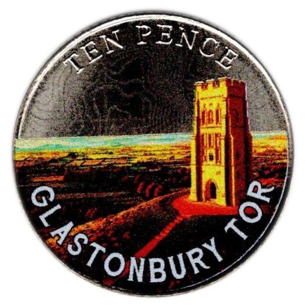 Isle of Man 10 Pence - Charles III Glastonbury Tor