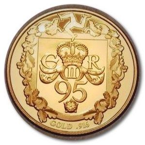 Isle of Man 2 Sovereigns - Elizabeth II Queen Birthday