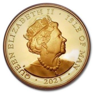 Isle of Man 5 Sovereigns - Elizabeth II Queen Birthday obverse