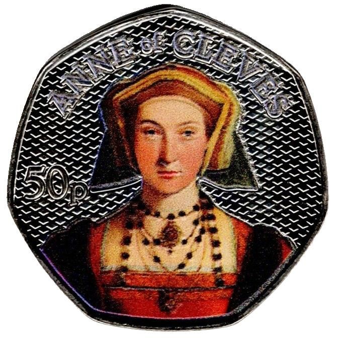 Guernsey 50 Pence - Charles III Anne of Cleves; Colour