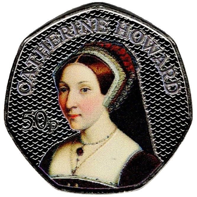 Guernsey 50 Pence - Charles III Catherine Howard; Colour reverse