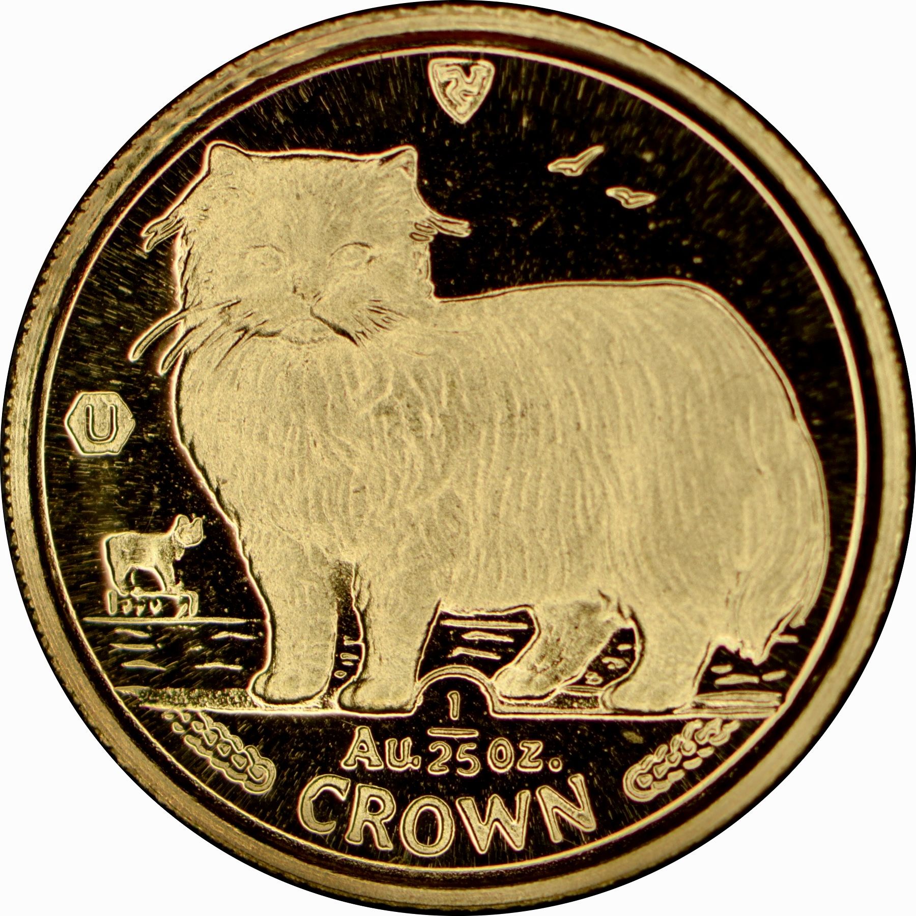 Isle of Man 1/25 Crown - Elizabeth II Persian Cat