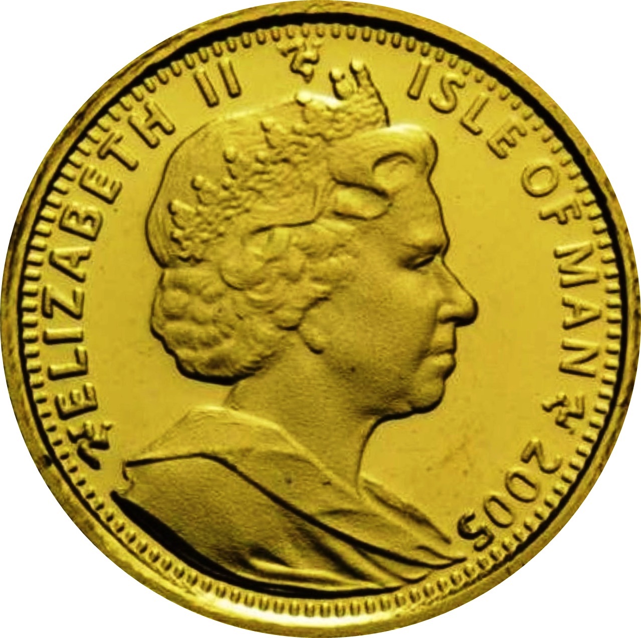 Isle of Man 1/25 Crown - Elizabeth II Himalayan Cat obverse