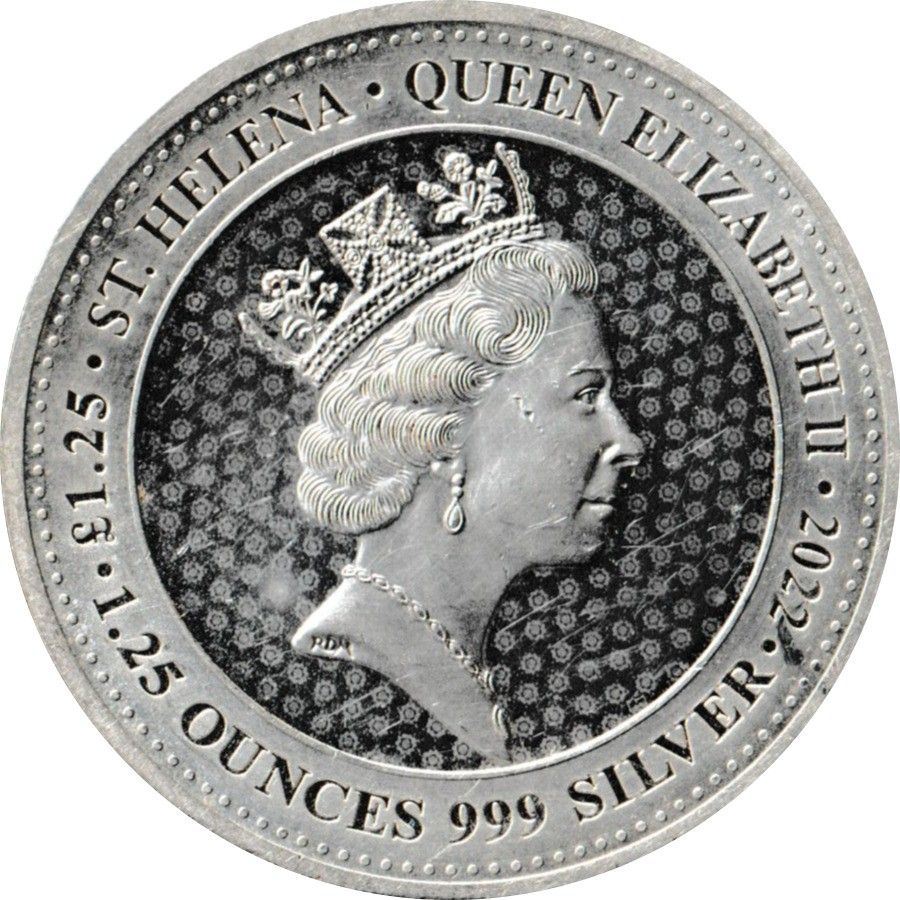 Saint Helena 1.25 Pound - Elizabeth II Queen Victoria shield obverse