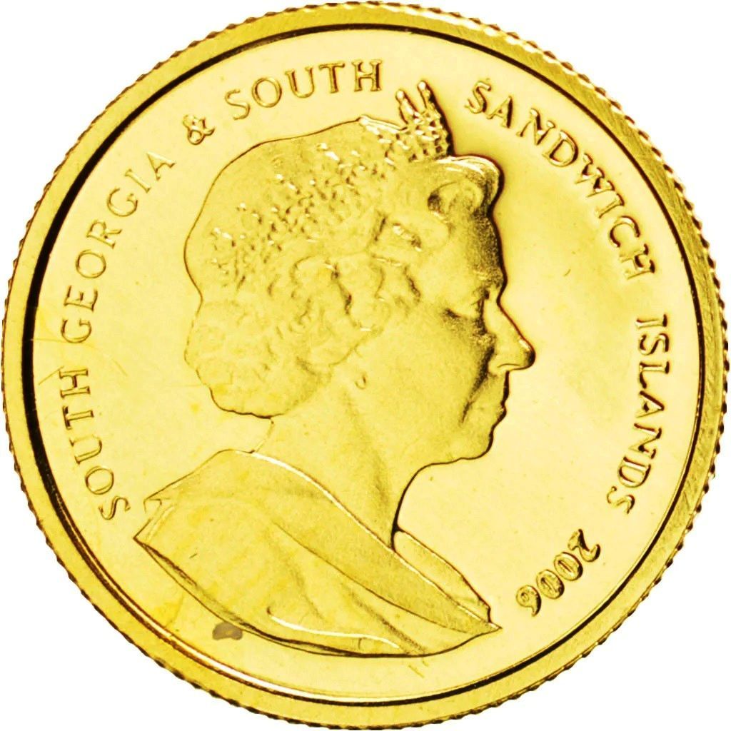 South Georgia and the South Sandwich Islands 4 Pounds - Elizabeth II Rockhopper Penguin obverse