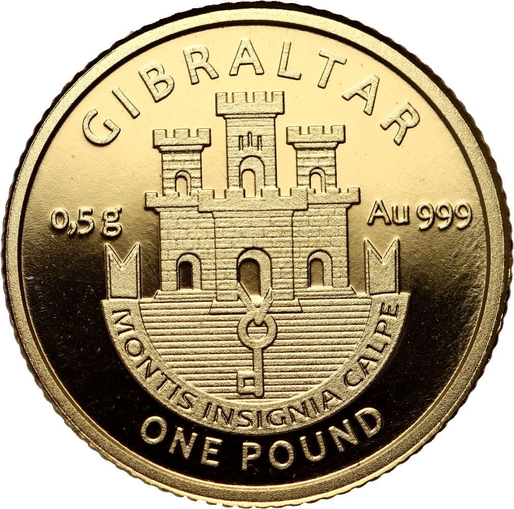 Gibraltar 1 Pound 75 Years of Peace obverse