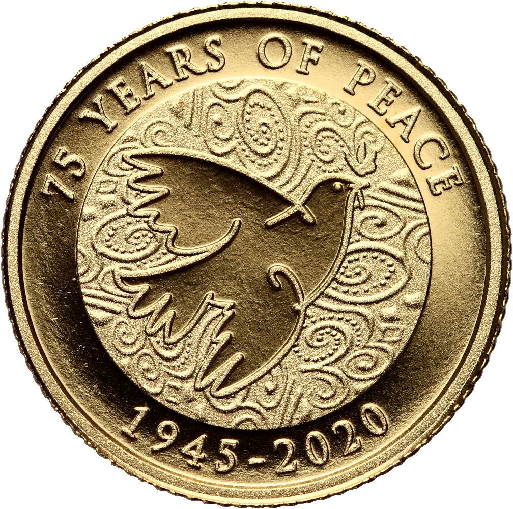 Gibraltar 1 Pound 75 Years of Peace reverse
