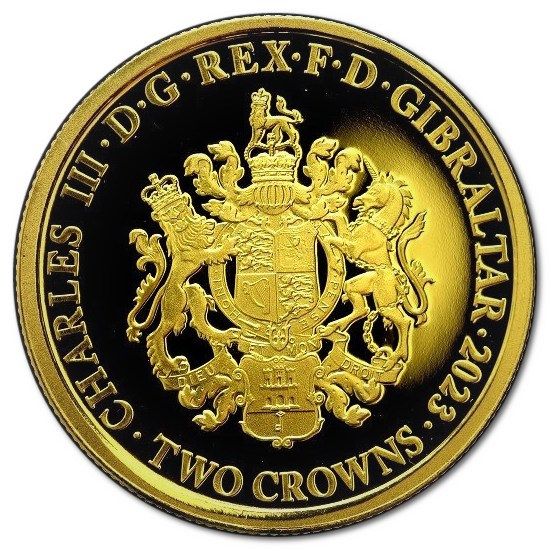 Gibraltar 2 Crowns - Charles III Elvis Presley obverse