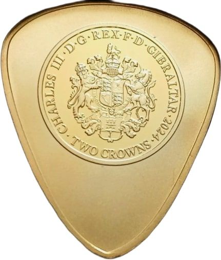 Gibraltar 2 Crowns - Charles III Elvis Presley - Plectrum obverse