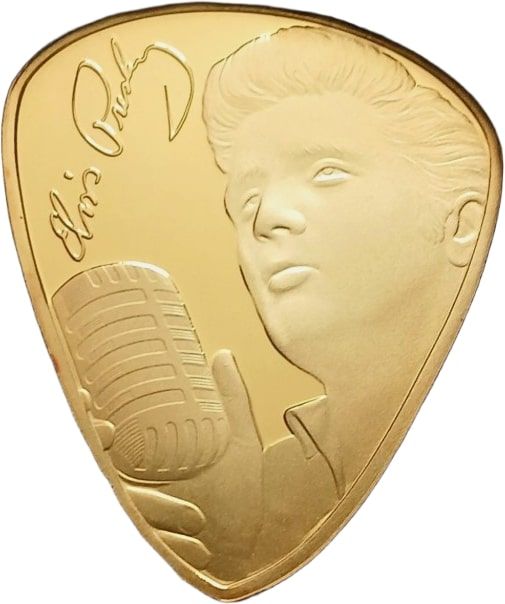 Gibraltar 2 Crowns - Charles III Elvis Presley - Plectrum