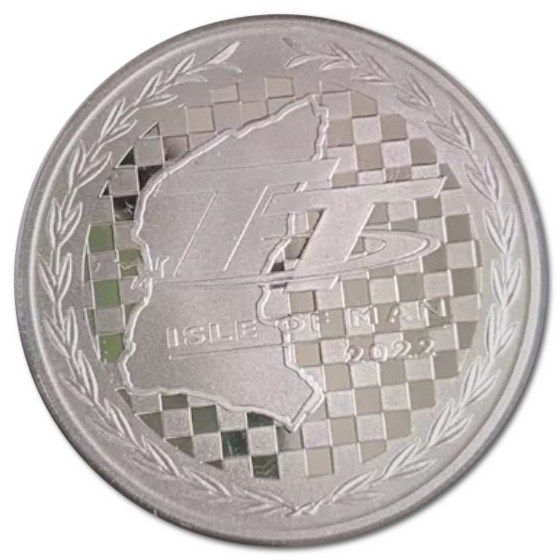 Isle of Man 5 Pounds - Elizabeth II Tourist Trophy; Silver Proof