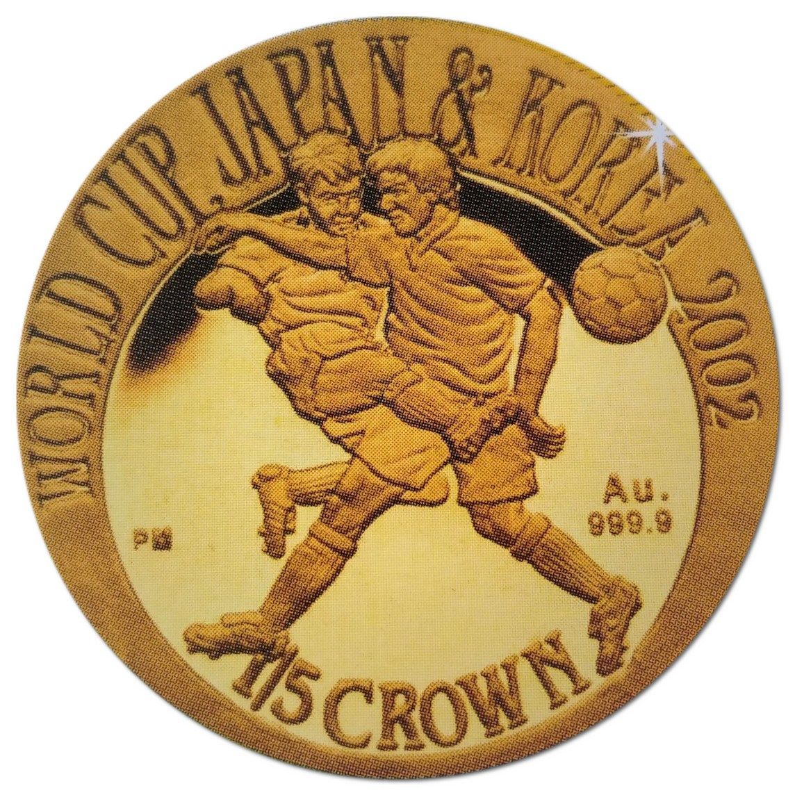 Gibraltar ⅕ Crown - Elizabeth II 2002 FIFA World Cup - Challenge