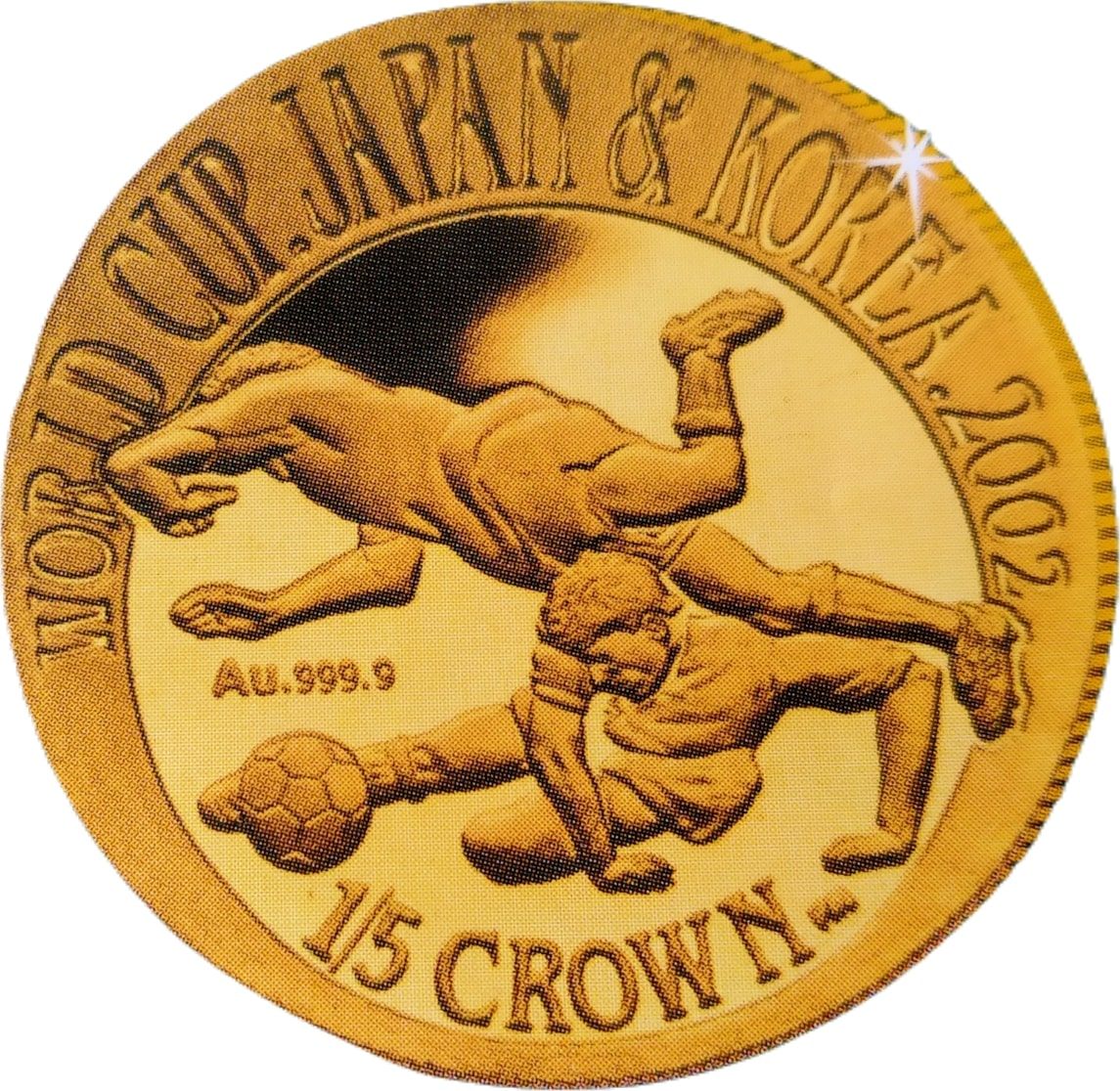 Gibraltar ⅕ Crown - Elizabeth II 2002 FIFA World Cup - Tackle