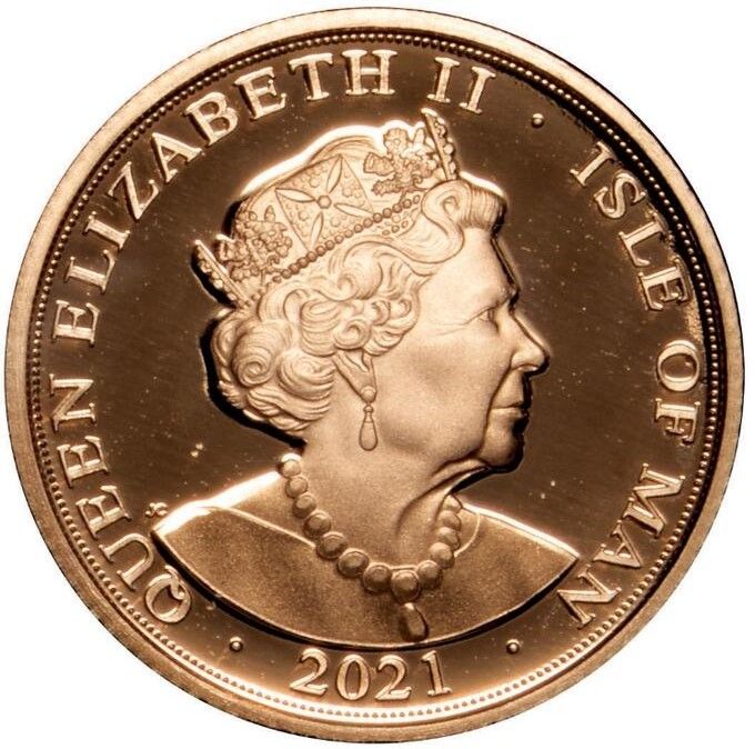 Isle of Man 1 Sovereign - Elizabeth II Decimalisation obverse