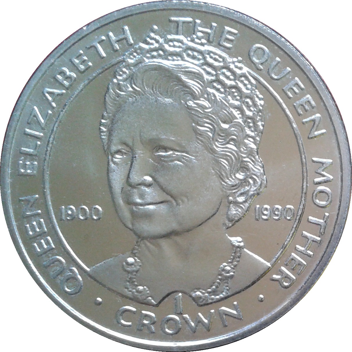Gibraltar 1 Crown - Elizabeth II Queen Mother